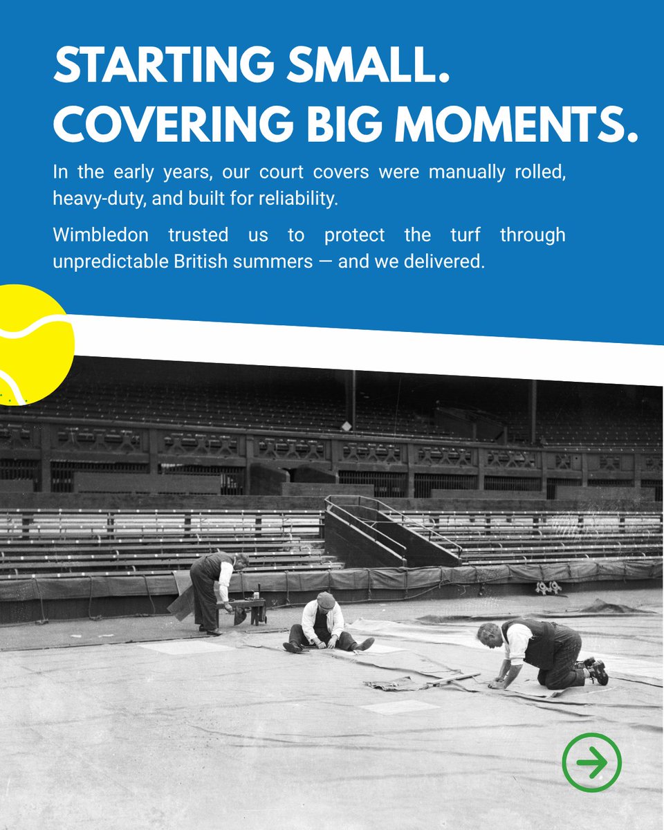 StuartCanvas's tweet image. Wimbledon’s Centre Court sets the standard — and so do we. Stuart Canvas delivers elite court protection, from The Championships to school halls. Fast, tough, trusted. Game. Set. Covered. 🎾 #StuartCanvas #Wimbledon #CourtReady