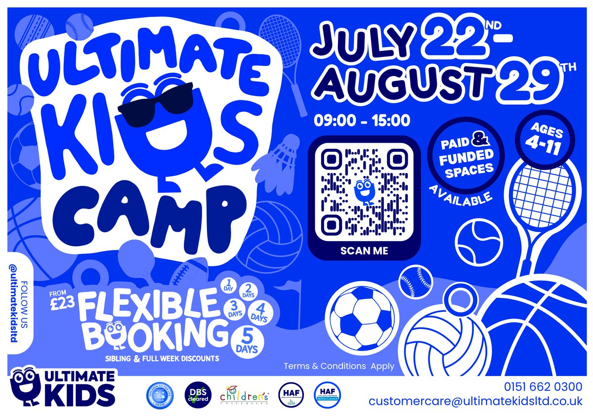 UltimateKidsLtd's tweet photo. We want to say a massive thank you to all of our local Sefton and Runcorn schools for chatting with us this week and giving out our #UltimateKidsCamp Summer leaflets - your support goes a long way! 👏 https://t.co/60xQDMF9bL