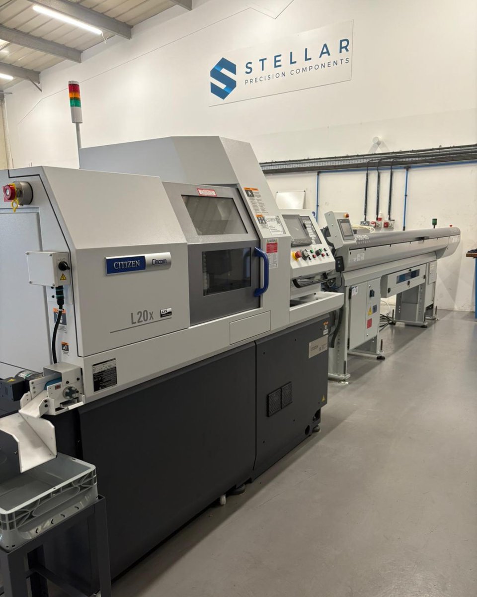 Stellar Precision Components bring their total number of #CitizenCNC machines to 6!

The #Cincom L20-X LFV will reduce cycle-times and feature our cutting-edge #LFVtechnology solution to enable lights out machining. #UKmfg #CNC #Machinery