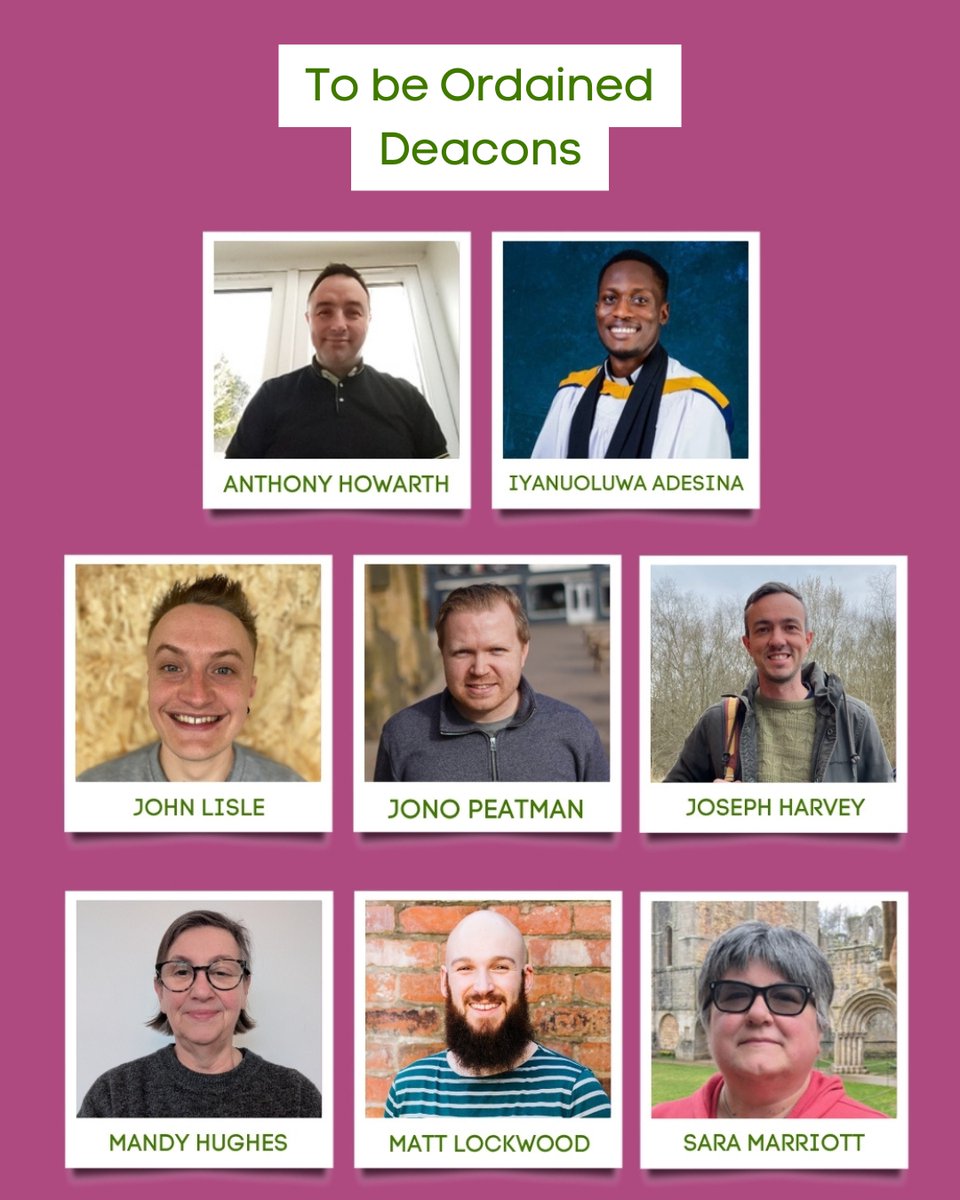 The CofE in Lancashire (Blackburn Diocese) (@cofelancs) on Twitter photo Meet our ordinands who will be ordained as priests and deacons in upcoming services taking place this weekend
You can find out more about each ordinand here: bit.ly/40jcIid
#ordinations #ordinationweekend #ordainedministry #newrevs <a href="/churchofengland/">The Church of England</a> @bpblackburn Meet our ordinands who will be ordained as priests and deacons in upcoming services taking place this weekend
You can find out more about each ordinand here: bit.ly/40jcIid
#ordinations #ordinationweekend #ordainedministry #newrevs <a href="/churchofengland/">The Church of England</a> @bpblackburn