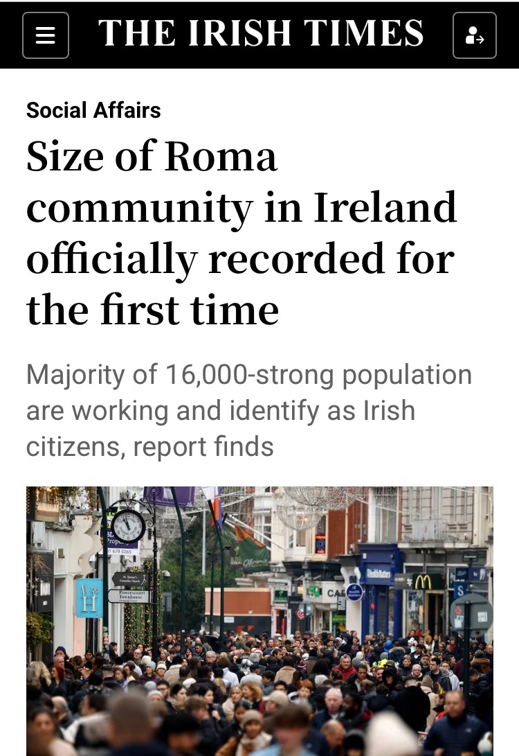 Why is the word ‘working’ in this Irish Times headline about Roma in Ireland? This is blatant misinformation. The dogs on the streets know that the vast majority of these beggars don’t work. It’s astounding how this relentless propaganda goes unchecked.