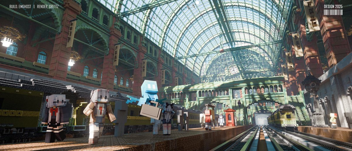 EtymologyGhost's tweet image. #minecraft建築コミュ #Minecraft #Minecraftbuilds
9 o'clock Station
rendered by Grettz