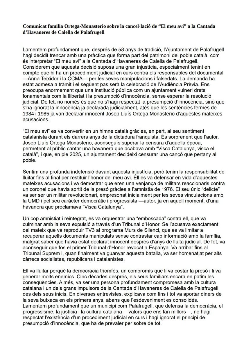 Miquel1016's tweet image. Estaria bé que els mitjans públics catalans respectessin la veritat i deixessin de difondre merda sobre qui ja no pot defensar-se, però que ja va demostrar la falsedat de les acusacions que la teleescombreria TVERC difón.