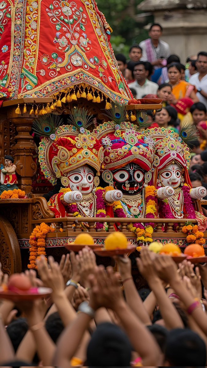 रथ यात्रा के पावन अवसर पर ढेरों शुभकामनाएं!

भगवान श्री जगन्नाथ जी का आशीर्वाद सदैव आप पर बना रहे।
आपका जीवन सुख, समृद्धि और शांति से भर जाए। 🙏🏻🌸
जय जगन्नाथ! 🚩

भगवान जगन्नाथ #RathYatra2025