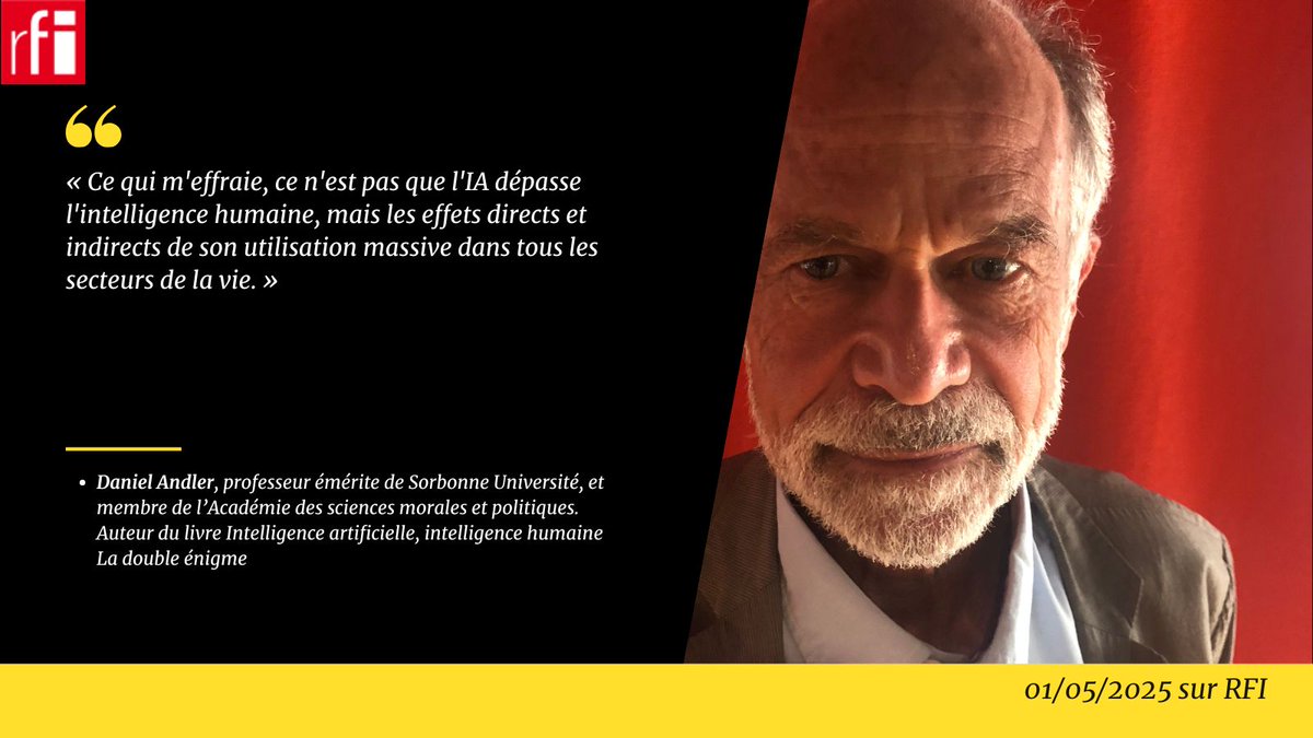 [Tronc commun] Conscience | Langage | Technique
[#HLP] Les limites de l'humain

✅ L’intelligence artificielle peut-elle vraiment dépasser l’intelligence humaine ? <a href="/RFI/">RFI</a>

✅ Débat entre Julien Gobin et Daniel Andler, philosophes <a href="/Sorbonne_Univ_/">Sorbonne Université</a> 

👉rfi.fr/fr/podcasts/d%…