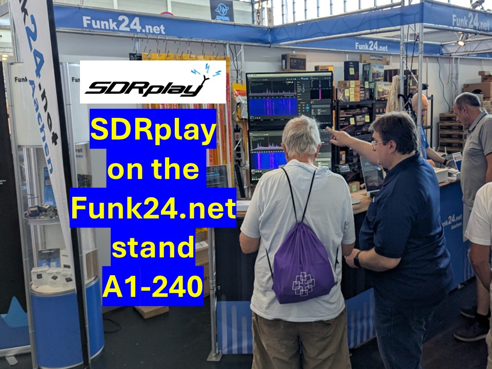 We're up and running and welcoming folks at HamRadio Friedrichshafen 2025 on stand A1-240! Lots of SDRplay resellers are there to answer your questions too:  sdrplay.com/sdrplay-will-b…