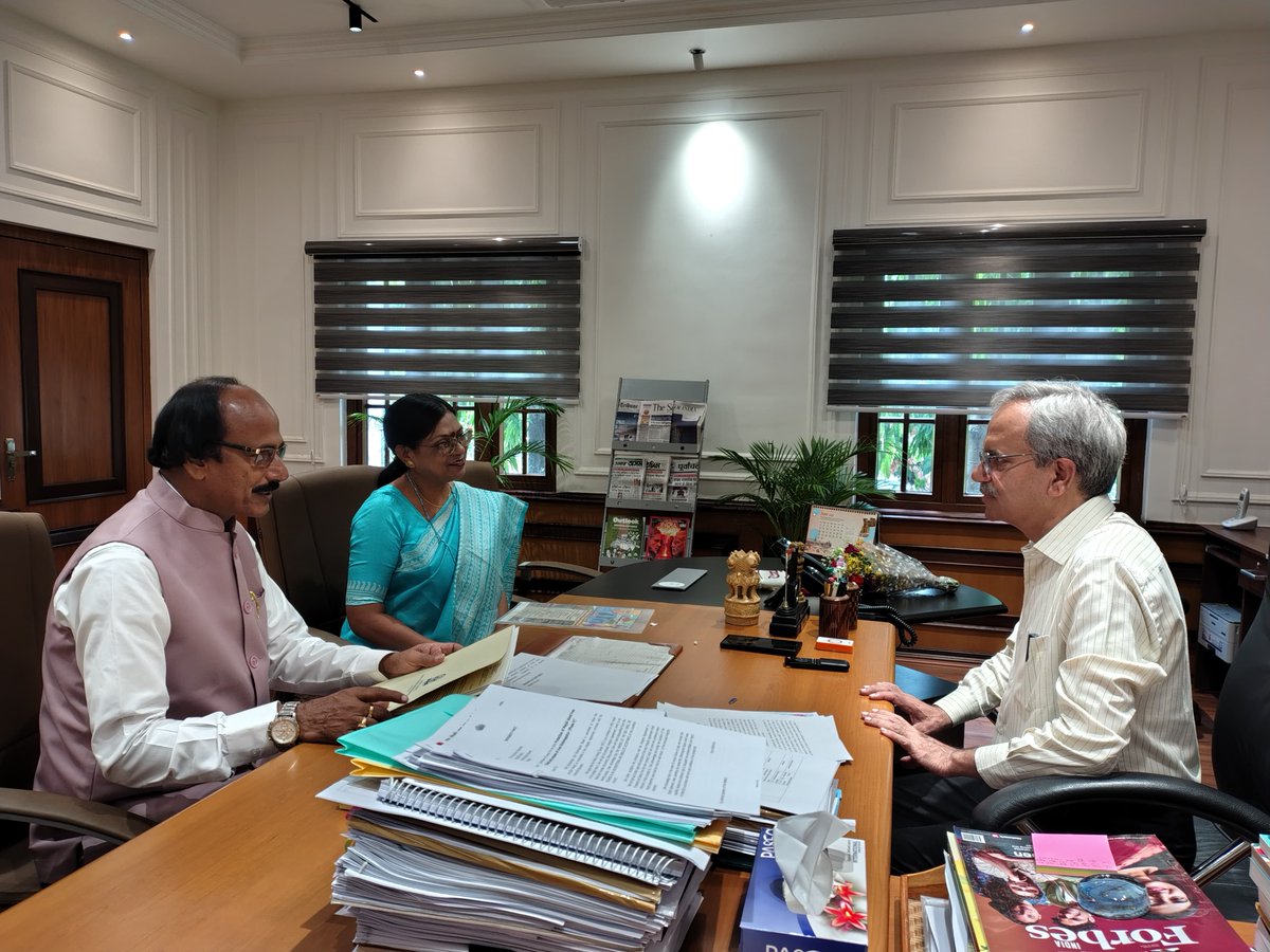 On June 27, 2025, Smt. Rita Paul and Shri Nemai Chandan Pramanik from Central Calcutta Science &amp; Cultural Organisation for Youth called on Dr Ranbir Singh, Chairman, Brahmaputra Board. They apprised the Chairman about the '28th National Integration and Youth Leadership Camp'
