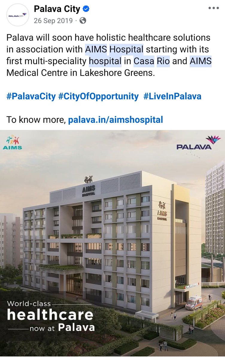 VoiceOfPalava's tweet photo. @PalavaTheCity @LODHA
The AIMS Hospital in #CasaRio was promised by 2020. It’s 2025, still incomplete, construction abandoned.

For thousands of families, this isn’t just a delay — it’s a broken promise.
Why is it stopped? When will it be completed?
#VoiceOfPalava #PalavaCity https://t.co/XaVvHIhSfs