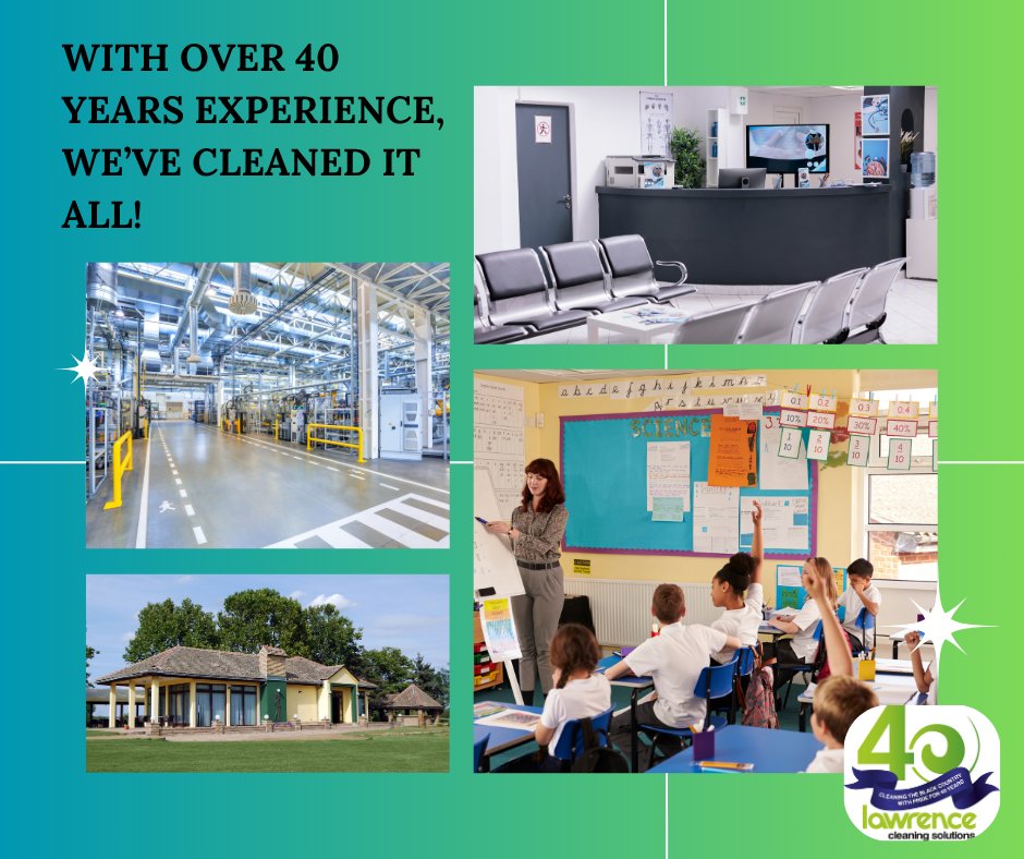 With over 40 years of expertise, we’ve cleaned it all - from doctors' surgeries &amp; schools to factories &amp; sports clubs. Each project is tailored to deliver impeccable hygiene results while seamlessly fitting into your schedule.

Looking to enhance your workspace? Contact us today.