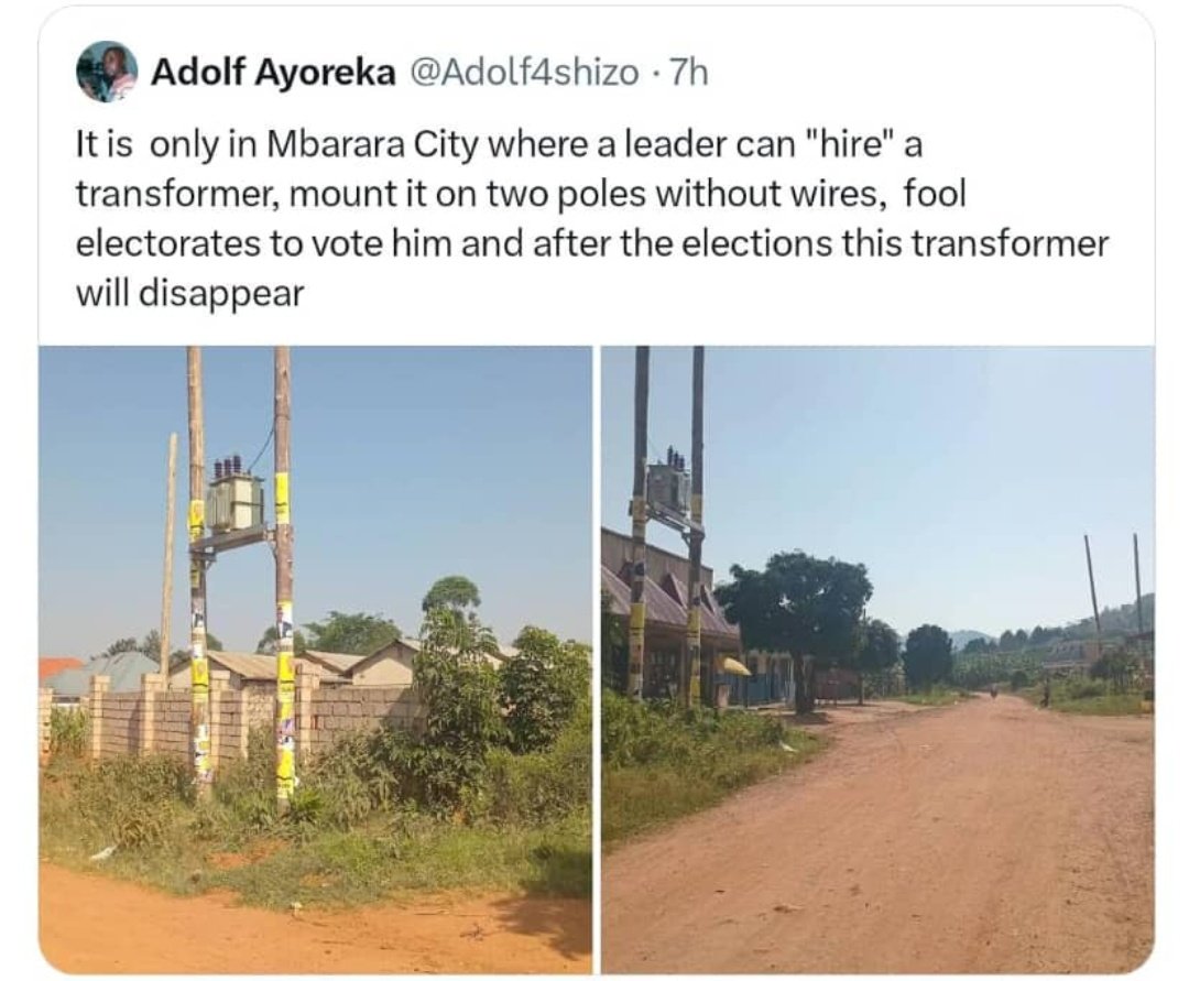 Hon Dr. Robert Mwesigwa Rukaari (@mwesigwa_r) on Twitter photo I am happy that journalist Adolf Ayoreka (<a href="/Adolf4shizo/">Adolf Ayoreka</a>) has got okworekibwa (seen the light) and pulled down his unresearched tweet against our programme of ensuring that our people can access electricity. I am happy that journalist Adolf Ayoreka (<a href="/Adolf4shizo/">Adolf Ayoreka</a>) has got okworekibwa (seen the light) and pulled down his unresearched tweet against our programme of ensuring that our people can access electricity.