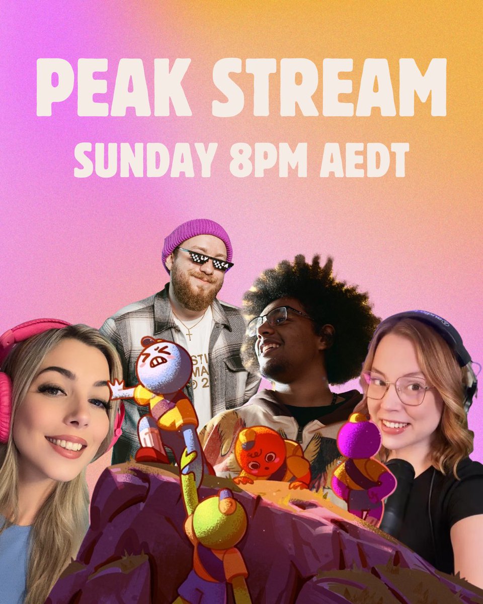 trash_ashx's tweet image. WE PEAKIN THIS SUNDAY 😎
Don’t miss me falling off cliffs ft. @ItsMeLVCA @stack_gemma & @MDVAaron ⛰️🧗♀️
🔴LIVE on Twitch & TikTok⏰ #peakgame #Livestream #collab