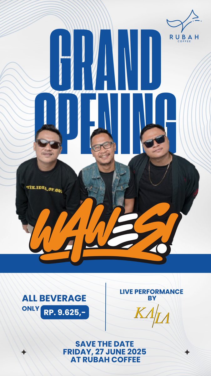 Malam ini di RUBAH COFFEE Sleman Yogyakarta (ada di google map)
Jam 20.00