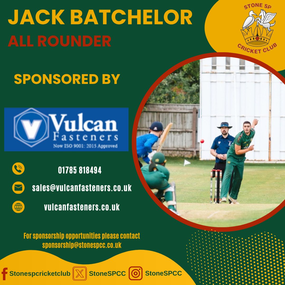 Time to highlight some of the top performances from last Saturday’s fixtures.. 🏏 

1st XI v Checkley
G.Hawbrook 50 
J.Batchelor 36