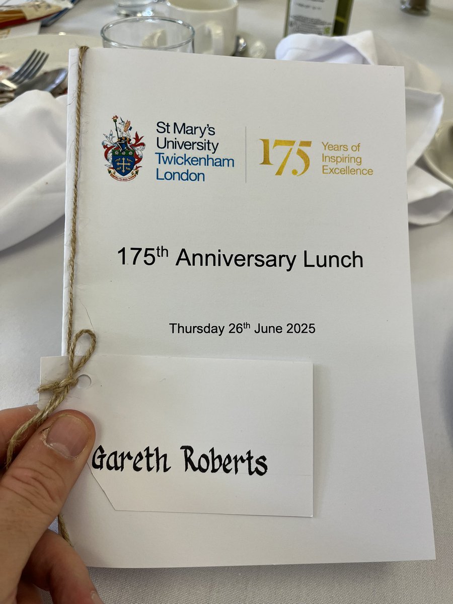If you’d told the undergraduate getting lit up like the 4th of July at the Principal’s Freshers’ Week cheese &amp; wine party, 30 years later he’d be lunching at the Vice Chancellor’s table celebrating 175 years of <a href="/YourStMarys/">St Mary's University</a>  he’d have laughed

Happy 175th to St Mary’s University!