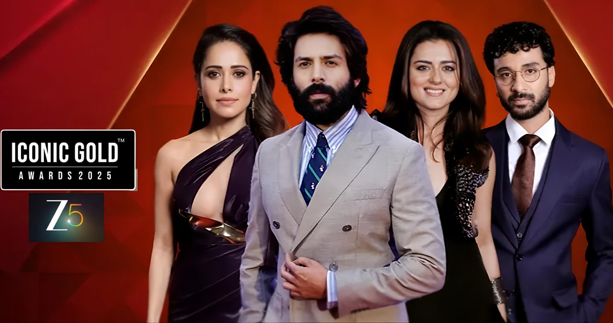 Catch all the glam, glitz &amp; golden moments from the Iconic Gold Awards 2025 ✨ 
Streaming now exclusively on ZEE5! 🌟 

#IconicGoldAwards2025 #ZEE5 #StarryNight #MustWatch #KartikAaryan #RaghavJuyal #NushratBharucha #RidhiDogra #BollywoodAwards