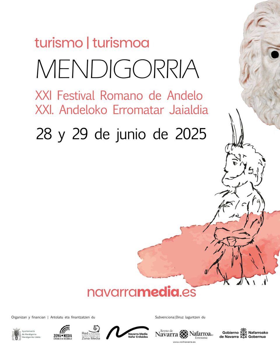 📍 Viaja al Imperio Romano sin salir de Navarra

Este 28 y 29 de junio XXI edición del Festival Romano de Andelo en Mendigorria

🏺Historia viva, teatro, visitas  gratuitas al Yacimiento de Andelo , talleres y mercado te esperan en un plan único 

🔗 navarramedia.es/festival-roman…