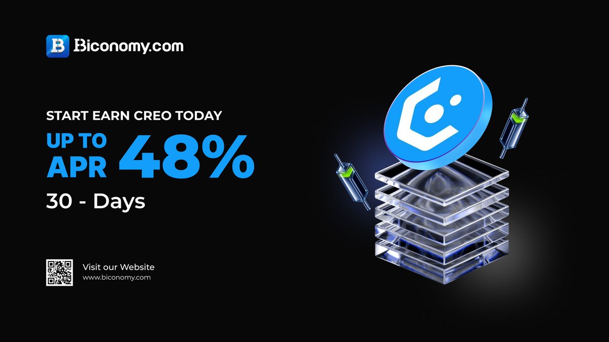 BiconomyCom's tweet photo. ๐ https://t.co/egaqT81Snr Earn - #CreoEngine Locked Products: Enjoy Up to 48% APR in Rewards! ๐
https://t.co/egaqT81Snr Earn is pleased to announce a Locked Products update on @creo_engine . Subscribe to #CREO on https://t.co/egaqT81Snr Earn Locked Products during the Promotion Period to get up to 48% in APR rewards!๐
๐ฅ Limited-time Earn campaign: Deposit $CREO and enjoy up to 48% high Earnings ๐ฅ
https://t.co/f0eDBFmgfB
Full details๐ https://t.co/c4gDwop5SC
#BiconomyCom #BIT #Crypto #Blockchain #Investing #Stake #Staking #Earning #Cryptocurrency #cryptocurrencies #CryptoStaking