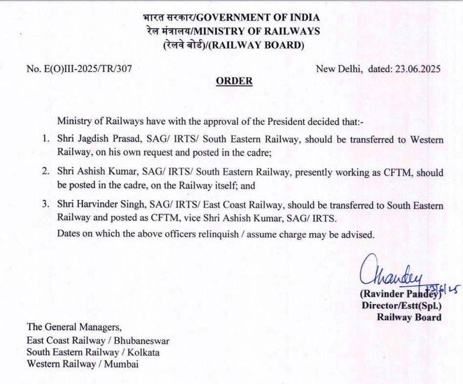 Railwhispers's tweet image. एक लोडिंग कंपनी की शिकायत पर @serailwaykol के #CFTM को हटाकर उसी जगह पदस्थ कर दिया गया—यह किस तरह का प्रशासनिक निर्णय है?
क्या RlyBd में बैठकर भ्रष्टाचार को पोषित करने वाले लोग दिमाग से इतने पैदल हो गए हैं?
वहीं हटाए गए #PCOM ने @ECRlyHJP में #PCSO पर जॉइन नहीं किया
@RailMinIndia