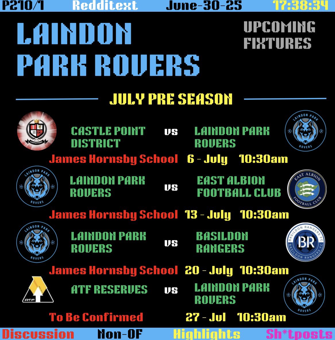 Laindon Park Rovers tweet media