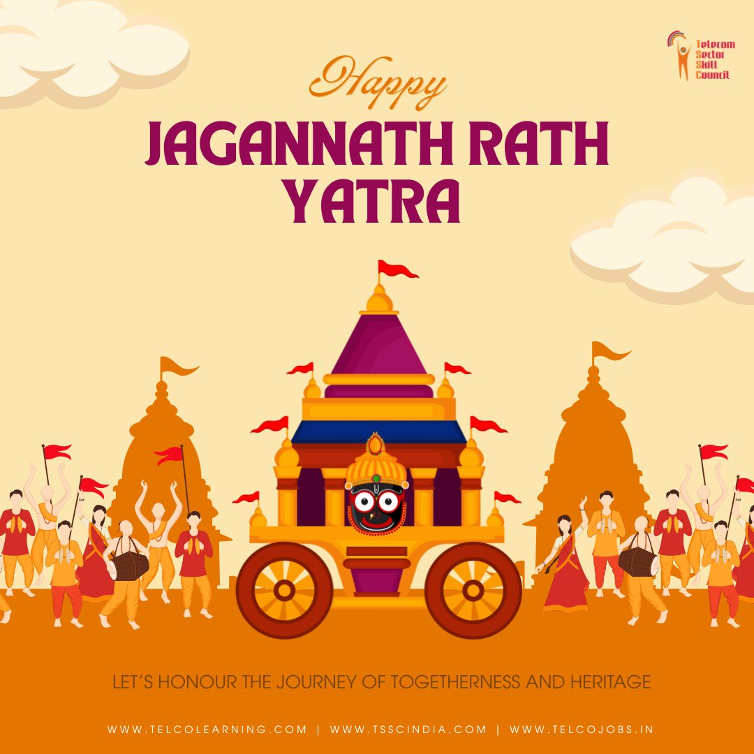 Telecom Sector Skill Council (@tsscindia) on Twitter photo Humans of Odisha! On this auspicious occasion of Jagannath Rath Yatra, let this be the day you bring new light to your journey.
tsscindia.com
partnerships@tsscindia.com
#jagannathrathyatra #tssc #skilldevelopment #telecomskills #odisha #humansofodisha #seizetheday Humans of Odisha! On this auspicious occasion of Jagannath Rath Yatra, let this be the day you bring new light to your journey.
tsscindia.com
partnerships@tsscindia.com
#jagannathrathyatra #tssc #skilldevelopment #telecomskills #odisha #humansofodisha #seizetheday