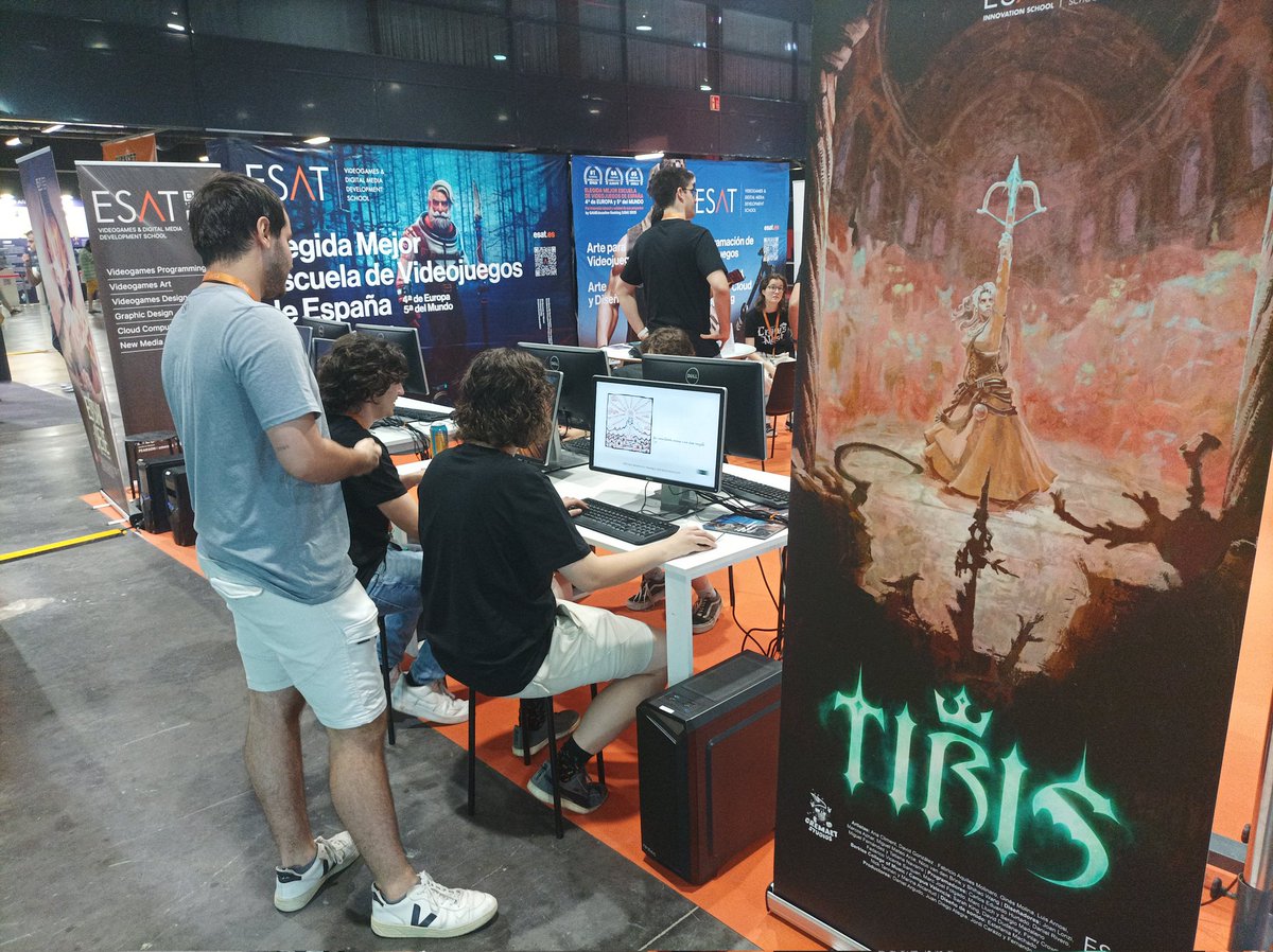TirisGame's tweet image. We're here at @OpenWorldNowcom presenting Tiris🗡️✨ in @ESAT_Valencia 's stand
Come and try it!
#GameDev #IndieDev #UE5