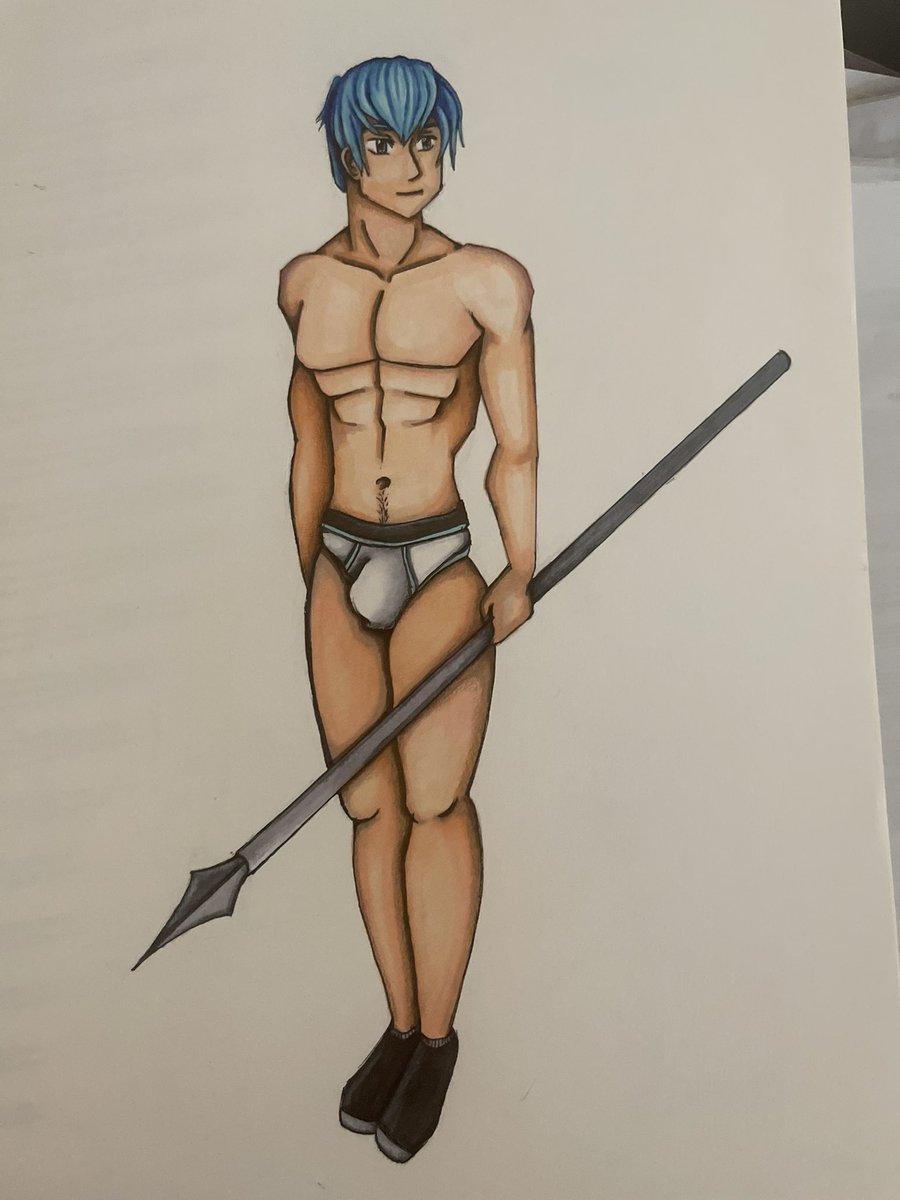 BaraCub's tweet image. An old character drawing. #Gay #Art