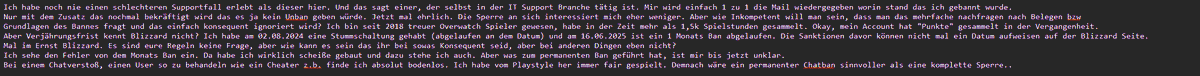 RealLeAcay's tweet photo. Ich hoffe das hier wird zumindest mal gelesen von euch @BlizzardCSEU_DE 

Falls ja, hier mal mein BT falls ihr nachschauen wollt was da los ist: Acay#21510 https://t.co/Fbd0s2Wtgw