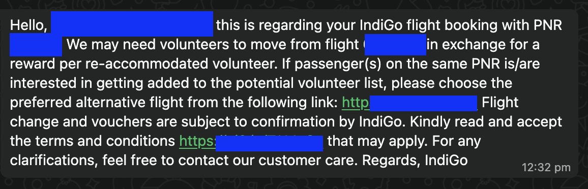 What fresh hell is this Indigo? Now you are doing intentional overbooking just like those american airlines and bumping people...