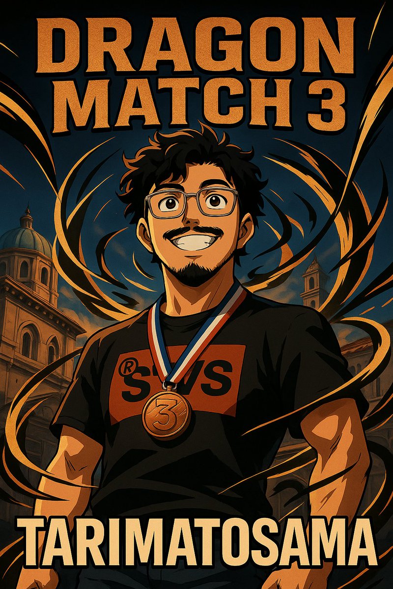 🥉 ¡@Tarimatosama se queda con el tercer lugar del Dragon Match 3.0!
Una actuación sólida de principio a fin, demostrando nivel y constancia 💪🔥
¡Bien jugado!
#DragonMatch3 #Top3 #Tarimatosama