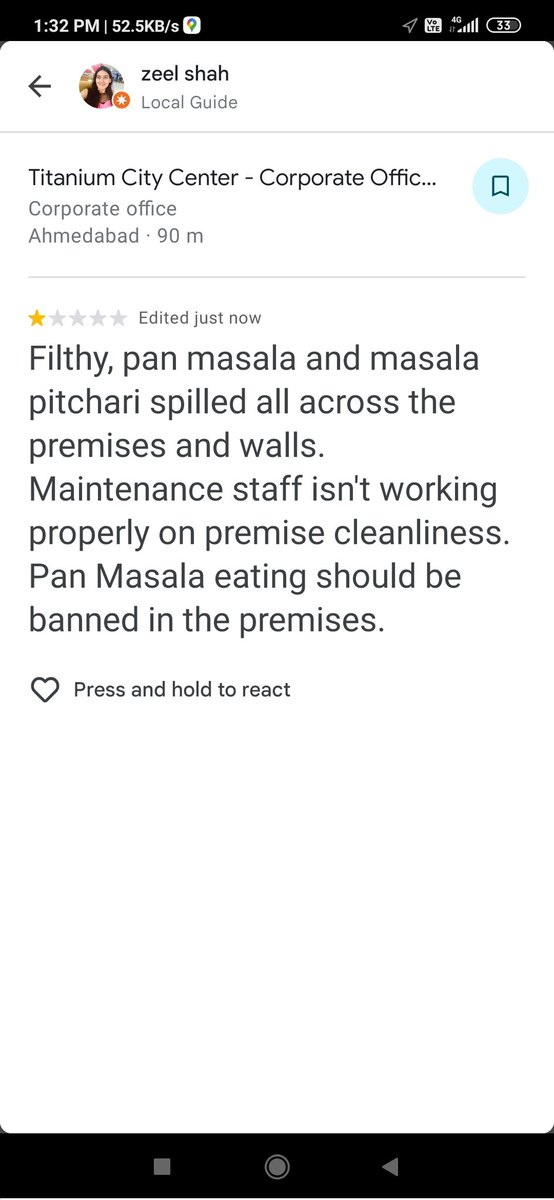 zeelshah's tweet photo. Titanium City Centre Mall, Satellite isn't maintaining cleanliness and you will find plenty of pan masala spit outs in the entire premises. https://t.co/w8DDYnbyyL