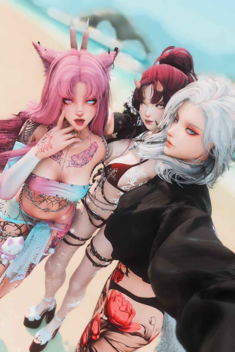 My babies &lt;3 @LunalescaXIV @Yume_FFXIV 

#ffxivsummerbash | #GPOSERS