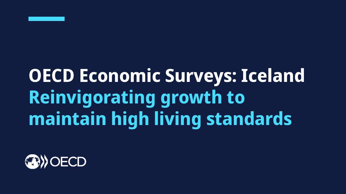 Iceland’s economy is regaining strength. 

Reforming fiscal policy, improving the education system &amp; boosting electricity generation would sustain the momentum.

Pleased to launch the OECD Eco. Survey of Iceland with Minister Daði Már Kristófersson.

oe.cd/66i