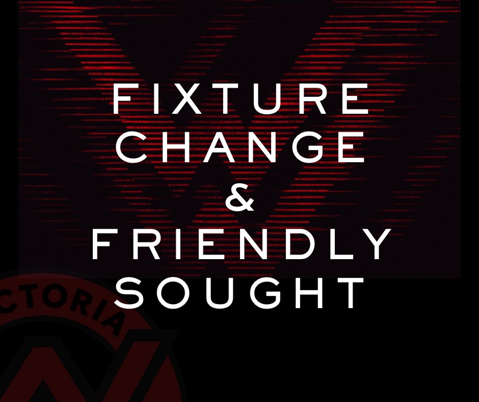 Unfortunately, we have been informed that Saturday’s game against Eglinton has been cancelled. The club will now look for a bounce game on Saturday.

We also have availability for an away friendly fixture midweek Mon/Wed/Sat 5th July. Please contact us if interested