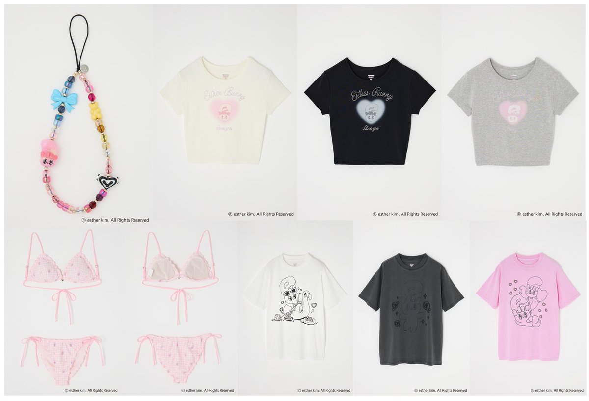 エスターバニー♡夏にキラめく限定オーロラ品セット（写真①②全て♡）です^_^ エスターバニー♡夏にキラめく限定オーロラ品セット（写真①②