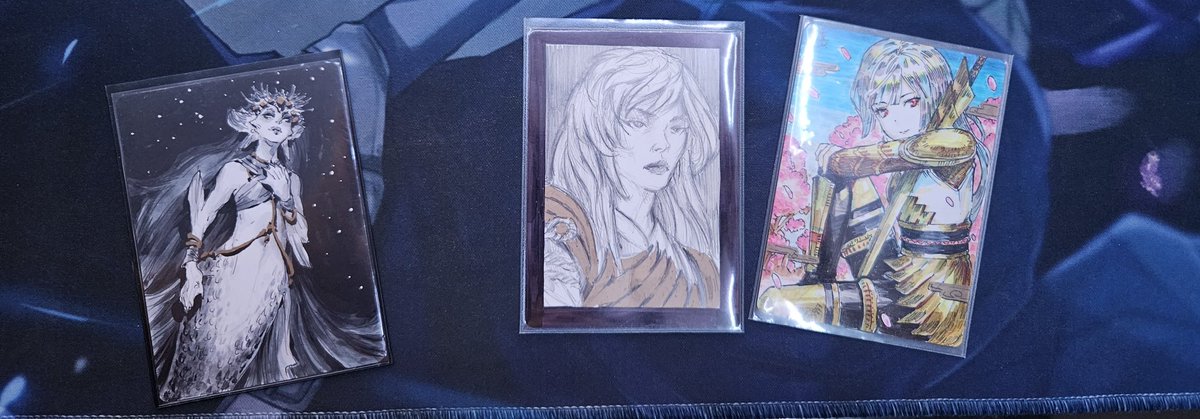 gunclone1's tweet image. Forgot to post this after magiccon vegas. But beautiful Andrew mars AP pick up along with 2 wanderering emperor #artistproof mailing in! Thank you @momos_page for making this beautiful wandering emperor piece on the far right and thank you @hirahiramtg for helping me get it!