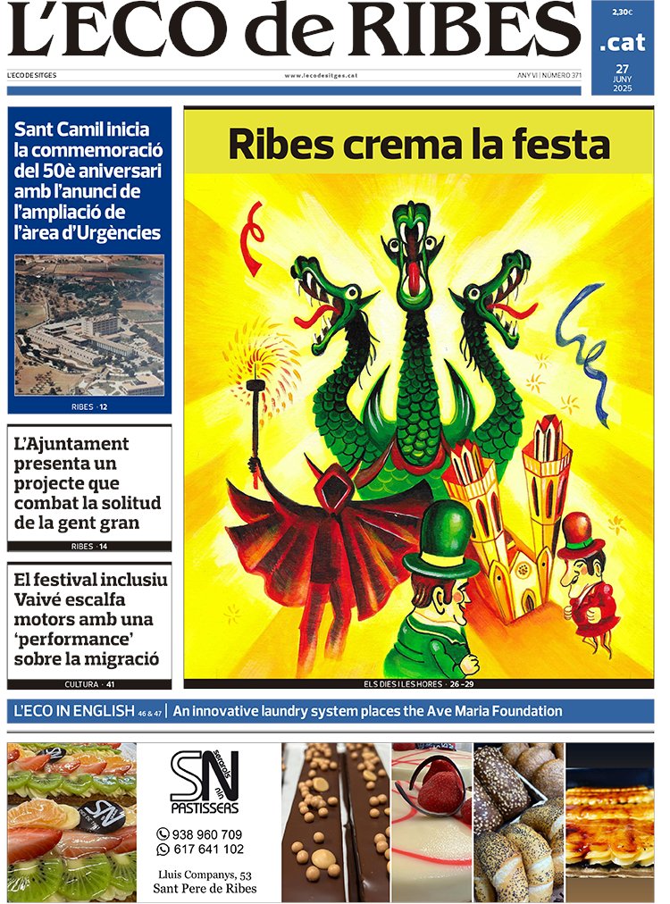 Aquestes són les nostres portades d'aquesta setmana, amb tota l'actualitat de #Sitges i #SPRibes.
▶️iquiosc.cat/publicacions/l…