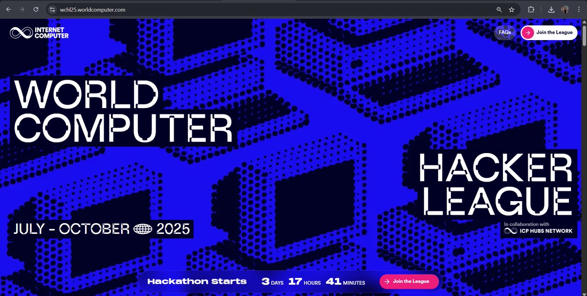 CrewsphereCTU's tweet image. Winners take all 🏆

WCHL25 is not just a hackathon — it’s a league for the next internet.

🔥 Global competition
🛠️ Real apps
💰 $300K+ prizes
📍 Tracks: AI, DeFi, On-chain, RWA &amp;amp; Open
 
#BuildOnICP #WCHL25 @icphub_IN