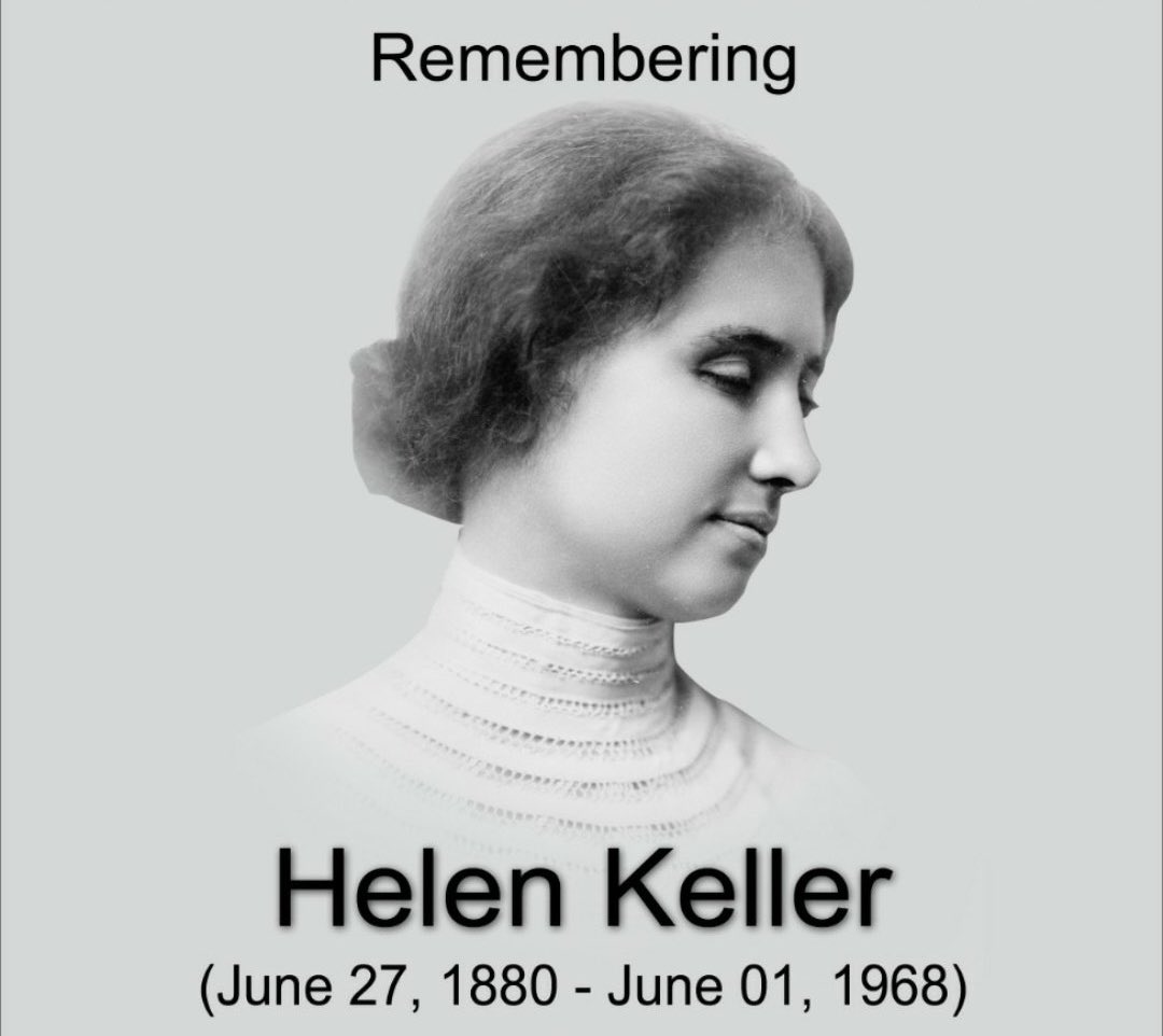 sridharpk1's tweet photo. #InternationalDayOfDeafBlindness2025
Your success and happiness lie in you. Resolve to keep happy, and your joy and you shall form an invincible host against difficulties - #HelenKeller
#ஹெலன்கெல்லர் #Deafs #Blind
#DeafblindnessDay
#DeafblindnessDay2025
#Deafblindness https://t.co/xRu4sRqE3H