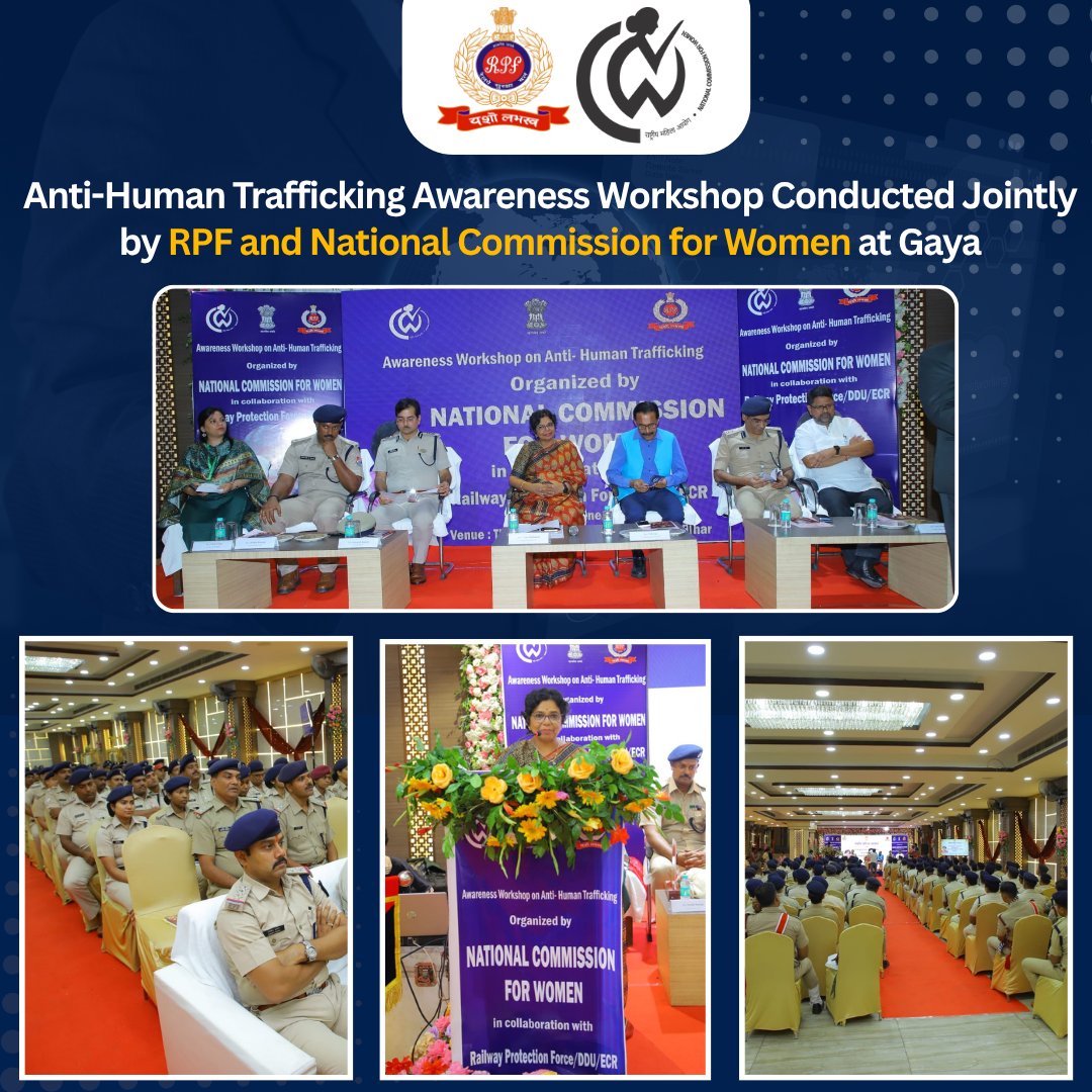 Human Trafficking Awareness Workshop at  #Gaya-Jointly organized by #RPF &amp; #NCW with special focus on combating human trafficking by active participation of law enforcement &amp; civil society

Shri. Amresh Kumar, IG RPF, East Central Railway with NCW Chairperson Smt. Vijaya Rahatkar