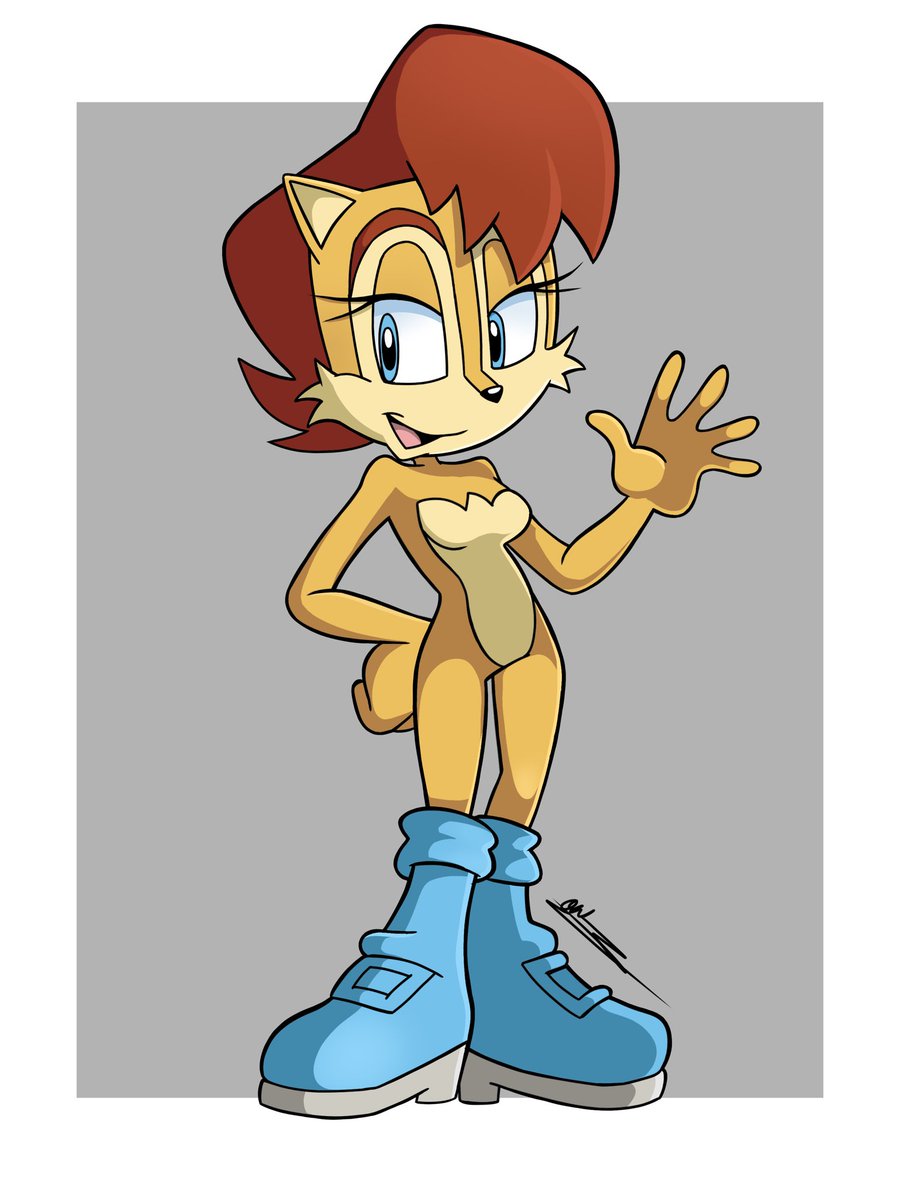 silvers_rings's tweet image. More #sallyacorn art because I can’t stop drawing her — #SonicTheHedghehog