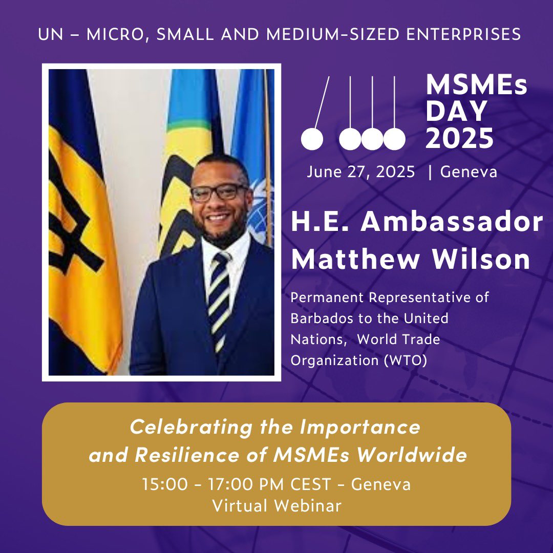 Today is all about Micro, Small and Medium Enterprises for #UNMSMEDay - come to <a href="/wto/">WTO</a> for small business champions &amp; attend the <a href="/ICSB/">ICSB</a> MSME celebration