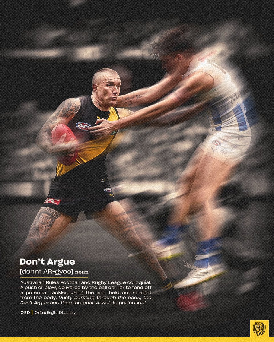 Richmond_FC's tweet image. 'Don't Argue' has officially been added to the Oxford English Dictionary 📖👀

An exemplary addition, if we do say so ourselves 😎
