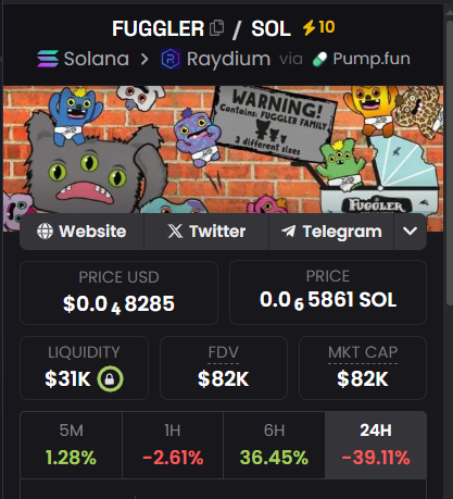 #FUGGLER BUY 10X BOOST

7FpjuY392qjjjY68uJ8mcnFSEWN4E4t58hJmQiveTpump

$LABUBU MCAP: $27M 
#FUGGLER MCAP: $80K