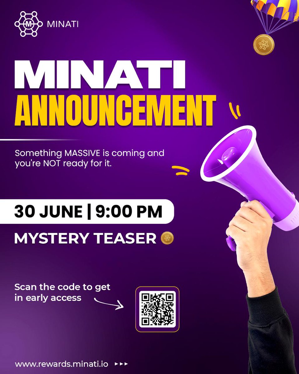 Minati (@minatifi) on Twitter photo MINATI isΒ  hosting a YouTube Live EventΒ  on Mystery Treasure π and invite you to join us! Learn from our CMD and Team with like-minded community.
"Stay ahead of the curve! Join us on 30th June 2025 , 9:00 PM & learn about the latest developments in MINATI π£
Don't Miss out MINATI isΒ  hosting a YouTube Live EventΒ  on Mystery Treasure π and invite you to join us! Learn from our CMD and Team with like-minded community.
"Stay ahead of the curve! Join us on 30th June 2025 , 9:00 PM & learn about the latest developments in MINATI π£
Don't Miss out