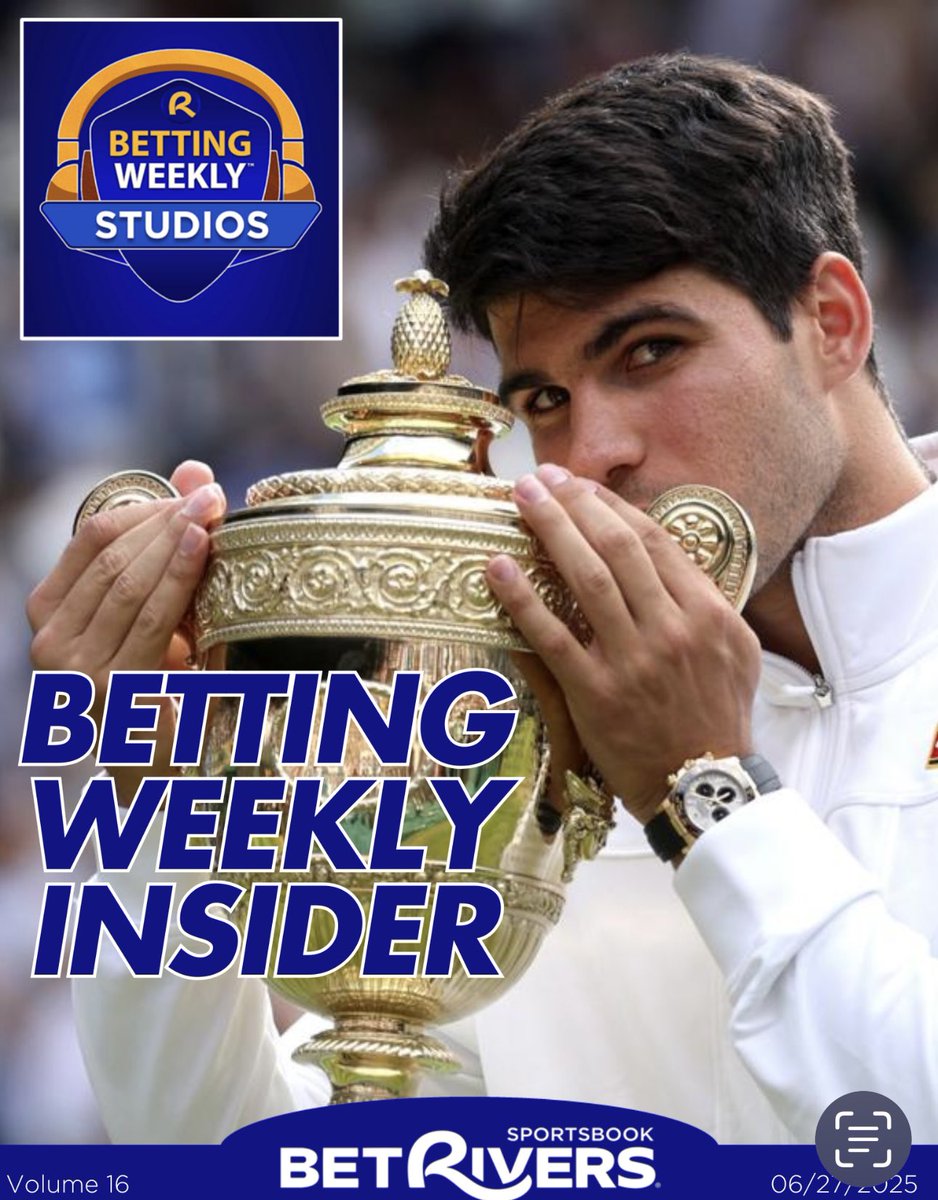 Betting Weekly Studios (@becausewewin) on Twitter photo Friday’s busy schedule .
<a href="/seeley_nigel/">Nigel Seeley</a> <a href="/roryjiwani/">Rory Jiwani (@roryjiwani.bsky.social)</a> <a href="/timdennis123/">tim dennis</a> <a href="/meatmansoccer/">Steve Wyss</a> <a href="/RuriBarlow/">Ruairidh Barlow</a> <a href="/KyleAndrewTweet/">Kyle Andrew</a> <a href="/HughesyOnSports/">Paul Hughes</a> <a href="/RealGadge/">Chris Macero 🇺🇸</a> <a href="/adamthebull/">Adam the Bull</a> <a href="/DougKezirian/">Doug Kezirian</a> <a href="/AnalyticsCapper/">Analytics Capper</a>
Subscribe to the Betting Weekly Insider Wimbledon 🎾 guide for FREE at bettingweeklystudios.com Friday’s busy schedule .
<a href="/seeley_nigel/">Nigel Seeley</a> <a href="/roryjiwani/">Rory Jiwani (@roryjiwani.bsky.social)</a> <a href="/timdennis123/">tim dennis</a> <a href="/meatmansoccer/">Steve Wyss</a> <a href="/RuriBarlow/">Ruairidh Barlow</a> <a href="/KyleAndrewTweet/">Kyle Andrew</a> <a href="/HughesyOnSports/">Paul Hughes</a> <a href="/RealGadge/">Chris Macero 🇺🇸</a> <a href="/adamthebull/">Adam the Bull</a> <a href="/DougKezirian/">Doug Kezirian</a> <a href="/AnalyticsCapper/">Analytics Capper</a>
Subscribe to the Betting Weekly Insider Wimbledon 🎾 guide for FREE at bettingweeklystudios.com