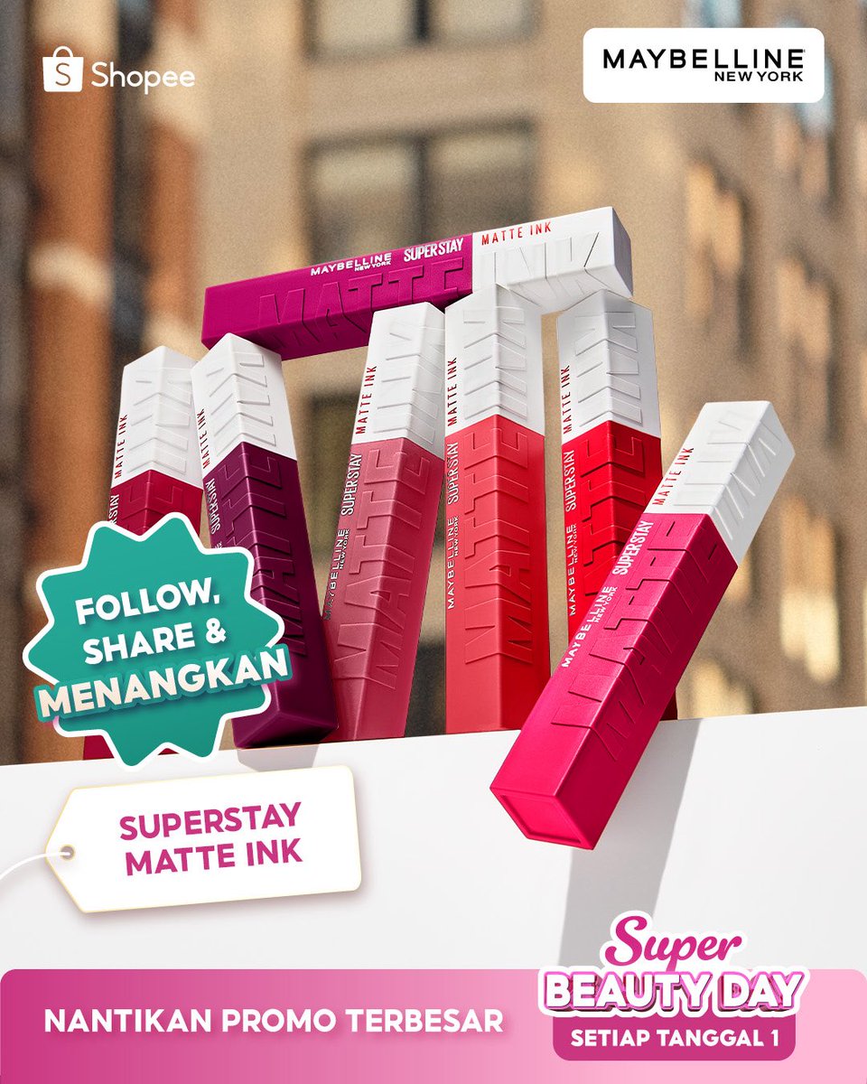 Share &amp; Win Giveaway🚨
Share dan likes posting ini sebanyak-banyaknya dan menangkan Product Maybelline Senilai 2 Juta Rupiah!
 
Periode giveaway pada 27 Juni - 1 July 2025
Penentuan pemenang akan di umumkan pada 8 Juli 2025

Jangan lupa check promonya di shopee.co.id/universal-link…