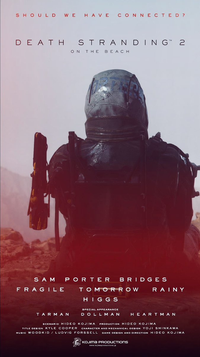 #DeathStranding #DeathStranding2 <a href="/KojiPro2015_EN/">KOJIMA PRODUCTIONS (Eng)</a> <a href="/Kojima_Hideo/">小島秀夫</a>