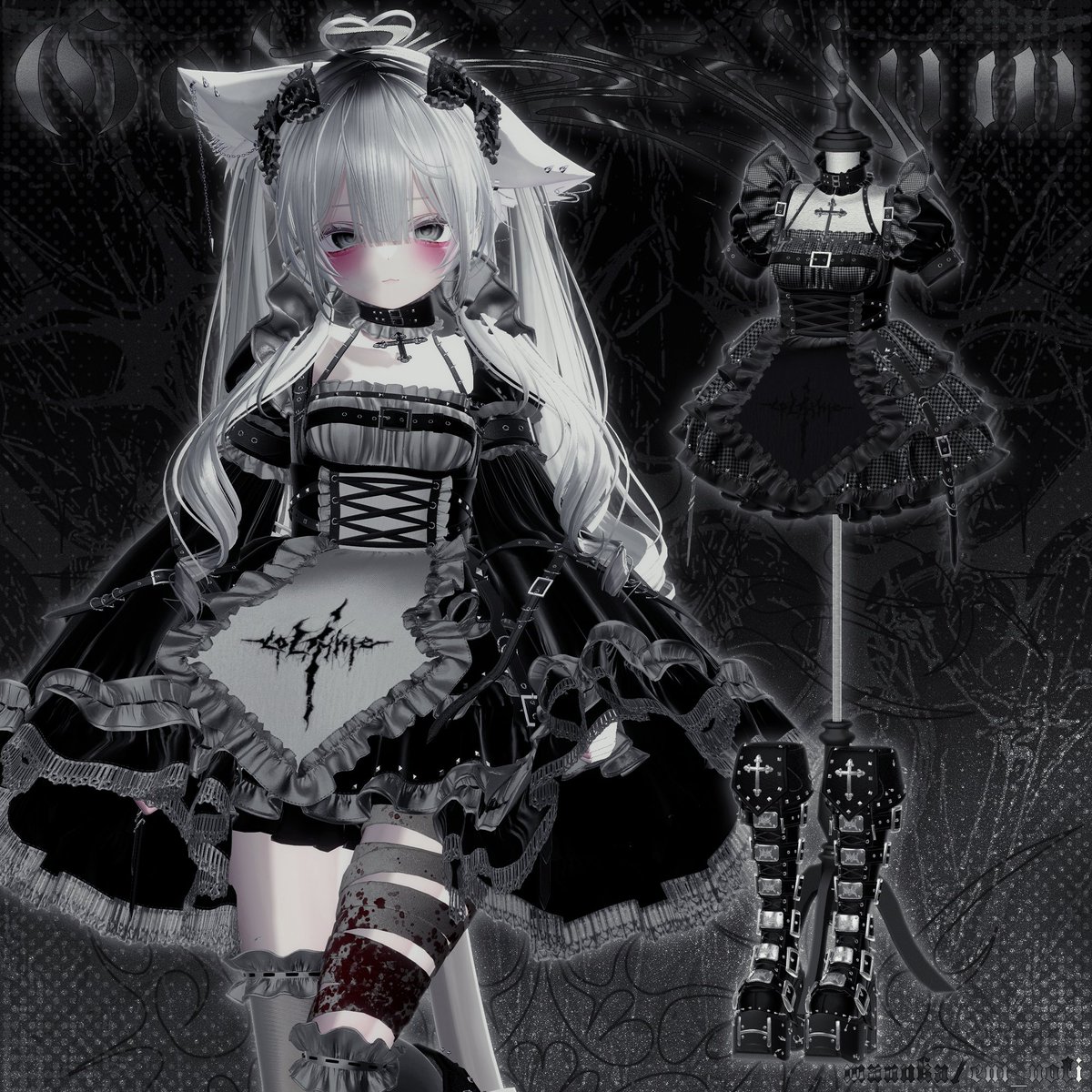 🖤新作発売プレゼントキャンペーン🖤

♰新作衣装【𝕲𝖔𝖙𝖍𝖎𝖈𝕷𝖔𝖑𝖎𝖚𝖒】発売しました♰

商品ページ🔗
lolinkle.booth.pm/items/7100742

こちらのポストをRP♻️＆@LoIinkle をフォロー👥
して頂いた方の中から抽選でフルパックをプレゼントします♪

BOOTH の スキ が 100🖤