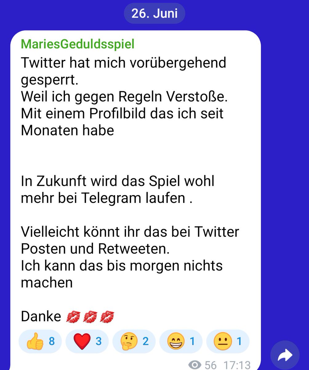 Twitter  hat Marie <a href="/spiel_fee/">schreibfaule_Spielfee</a> gesperrt 😞