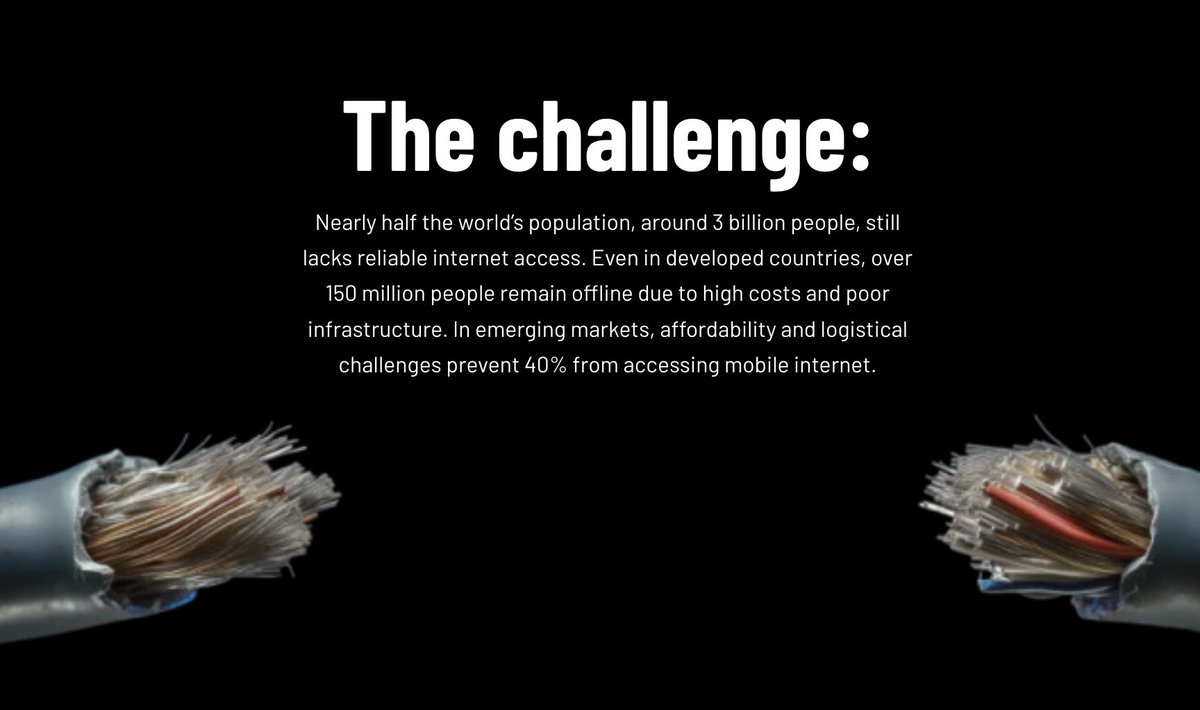 The problem is known.

Be part of the solution. 

Build the Wireless Future: worldmobile.club/store

#wmtx #worldmobile